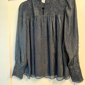 Elegant Blue Women's Top